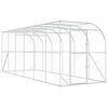 vidaXL Koko&scaron;ja kletka ob steni Srebrna 600 x 150 x 215 cm