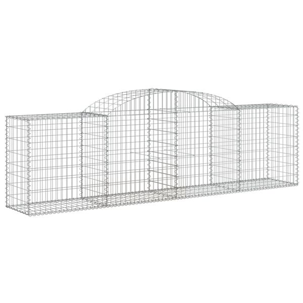 vidaXL Obokane gabion košare 20 kosa 300x50x80/100 cm pocinkano železo