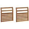 vidaXL Naslonjalo 2 pcs Naravna 58,5 x 8 x 60 cm Masiven les akacije