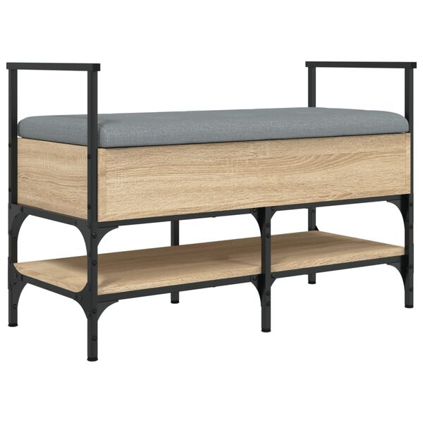 vidaXL Klop za čevlje sonoma hrast 85,5x42x57,5 cm inženirski les