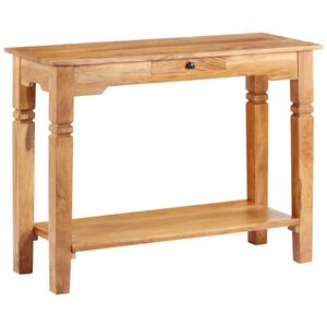 vidaXL Konzolna mizica 100x40x76 cm iz trdnega akacijevega lesa