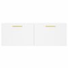 vidaXL Stenska omarica bela 100x36,5x35 cm inženirski les