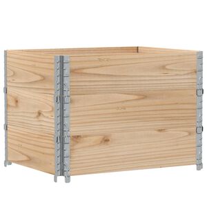vidaXL Paletni okvirji 3 kosi 80x60 cm trdna borovina