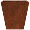 vidaXL Garden Planters 2 kosa 30x30x30 cm Weathering Steel