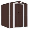 vidaXL Vrtna lopa temno rjava 192x191x223 cm pocinkano jeklo