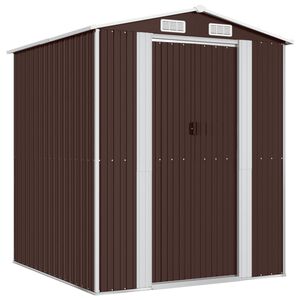 vidaXL Vrtna lopa temno rjava 192x191x223 cm pocinkano jeklo