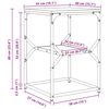 vidaXL Stranska miza Dimljeni oreh 41 x 40 x 60 cm