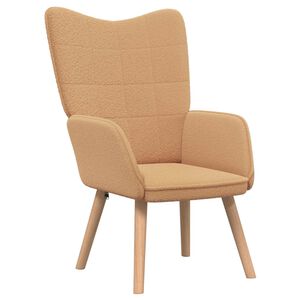 vidaXL fotelj Bež 62 x 67 x 95,5 cm Sherpa tkanina