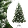 vidaXL Umetna novoletna jelka s snegom 150 cm