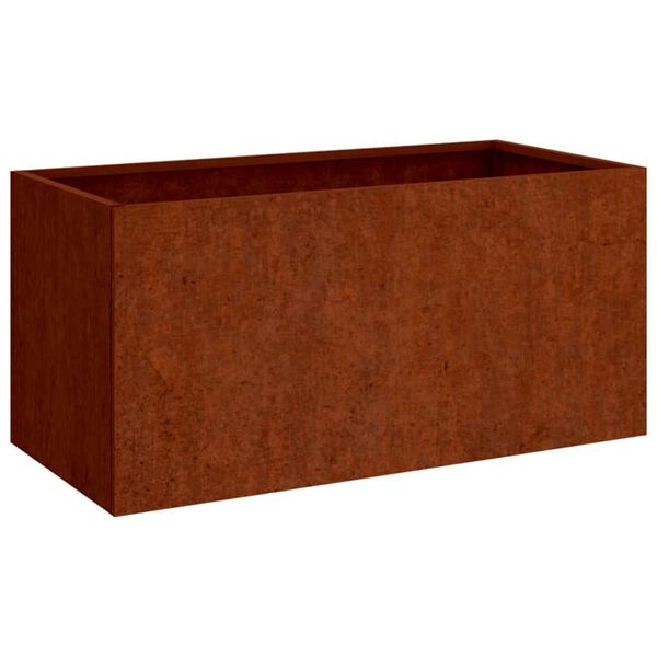 vidaXL Cvetlično korito 62x30x29 cm corten jeklo