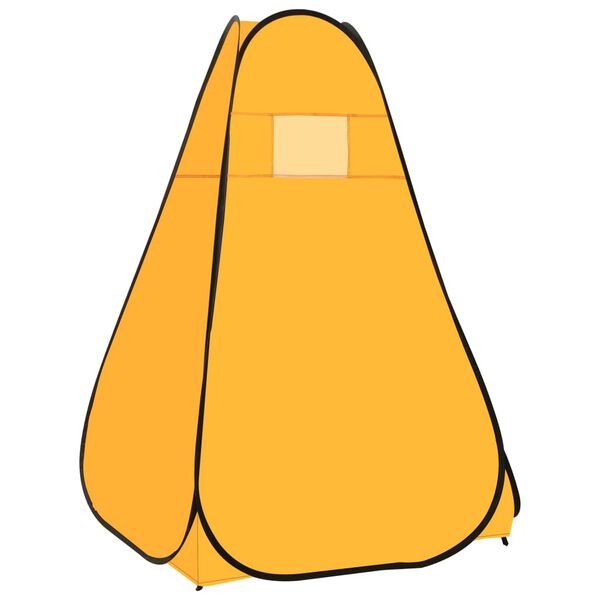 vidaXL Pop up šotor za tuširanje rumen