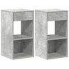 vidaXL Nočne omarice s predalom 2 kosa betonsko siva 35x34x66,5 cm
