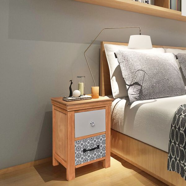 vidaXL Predalnik 34x34x46 cm Masiven Les