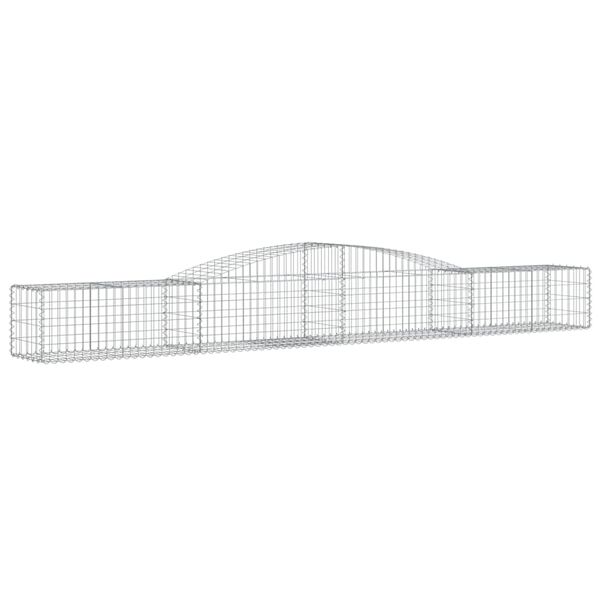 vidaXL Obokane gabion ko&scaron;are 9 kosa 400x50x40/60 cm pocinkano železo