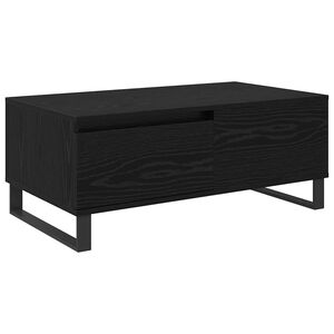 vidaXL Klubska miza Črna Orehovina 90 x 50 x 36,5 cm Inženirski les