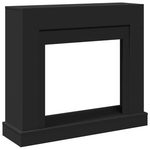 vidaXL Okvir za kamin črna 100x30x87,5 cm inženirski les