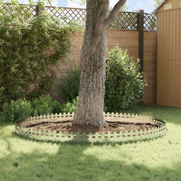 vidaXL Robniki za trato 20 pcs srebrna 103 x 0,05 x 22 cm