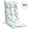 vidaXL Blazine za stole 4 kosi vzorec listov oxford tkanina