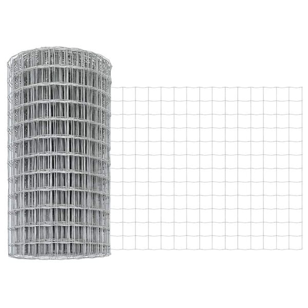 vidaXL Evropska ograja 0,8 x 25 m PVC prevlečen železo