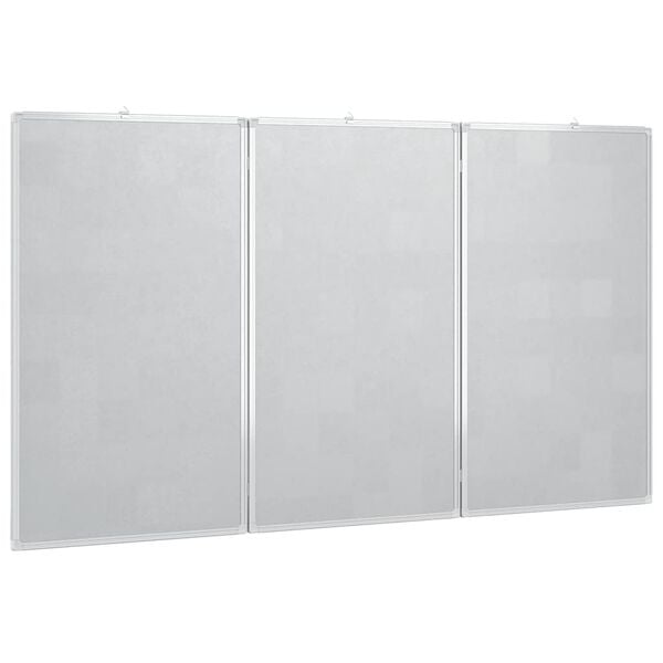 vidaXL Magnetna tabla zložljiva 180x100x1,7 cm aluminij