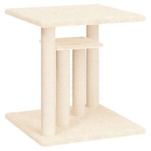 vidaXL Mačji praskalnik s plo&scaron;čadmi krem 50 cm