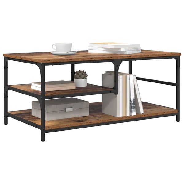 vidaXL Klubska miza Star les 90 x 49 x 40 cm Konstruiran les