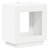vidaXL Stranska miza Bela 60 x 40 x 65 cm Inženirski les