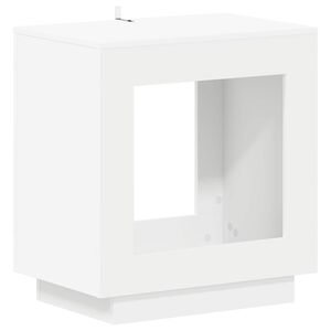 vidaXL Stranska miza Bela 60 x 40 x 65 cm Inženirski les