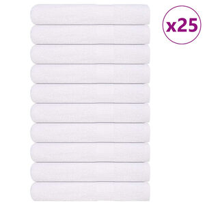 vidaXL Savna brisače FROGN 25 kosov bele 80x200 cm 360 g/m&sup2;