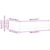vidaXL Postelja z vzmetnico z vzmetnico Temno modra 200 x 220 cm blago