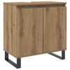 vidaXL Kopalni&scaron;ka omarica artisan hrast 58x33x60 cm inženirski les