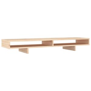 vidaXL Stojalo za zaslon 100x27x14 cm trdna borovina