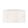 vidaXL Stojalo za zaslon belo 50x24x13 cm trdna borovina