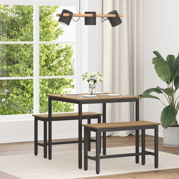 vidaXL Jedilne mize KOVINA