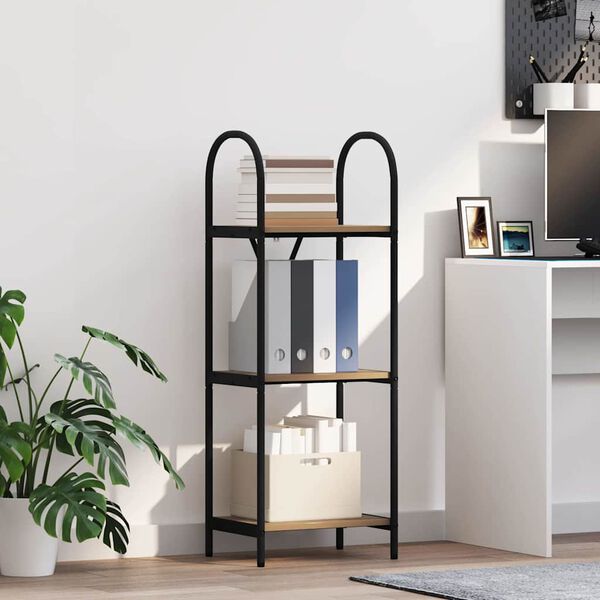 vidaXL Knjižna polica Umetni hrast 40 x 30 x 109 cm Konstruiran les