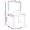 vidaXL Vrtnik Bistro Set 3 pcs Rjava Trden akacijev les