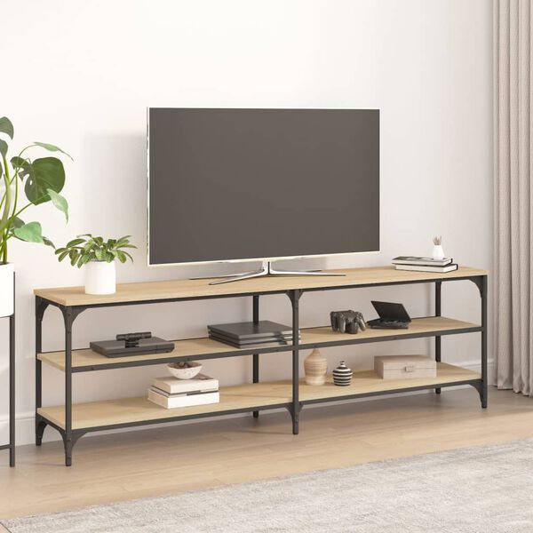 vidaXL TV omarica sonoma hrast 160x30x50 cm inženirski les