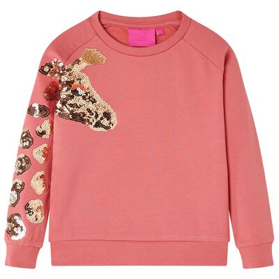 Otroški pulover starinsko roza 92
