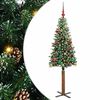 vidaXL Ožja jelka Zelena 150 cm PVC in trden bor