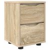 vidaXL Nočna omarica Sonoma hrast 30,5 x 30 x 43 cm Inženirski les