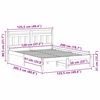 vidaXL Konstrukcija postelje Rjava 120 x 200 cm Masivno borovo les