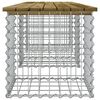 vidaXL Vrtna klop gabion 203x44x42 cm impregnirana borovina
