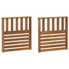 vidaXL Oroženja 2 pcs Rjava 60 x 6 x 61 cm Konstruiran les