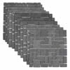 vidaXL Mozaik plo&scaron;čice Siva 30 x 30 cm Marmor