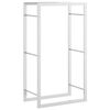 vidaXL Stojalo za drva 50x28x94 cm nerjaveče jeklo