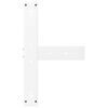 vidaXL Noge za barsko mizo v obliki črke T, 2 kosa, bele barve, 60x35x(110-111) cm, jeklo