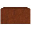 vidaXL Cvetlično korito 80x80x40 cm corten jeklo