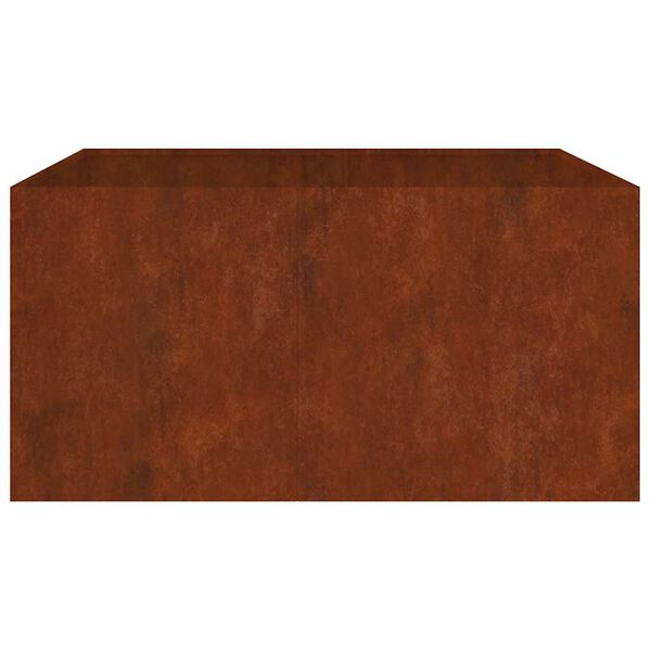 vidaXL Cvetlično korito 80x80x40 cm corten jeklo