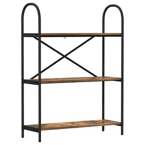 vidaXL Knjižna polica 3 nivojev 80 x 30 x 109 cm Inženirski les