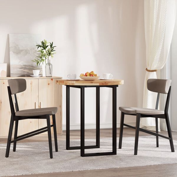 vidaXL Mizna plo&scaron;ča okrogla &Oslash;70x4 cm trdna akacija